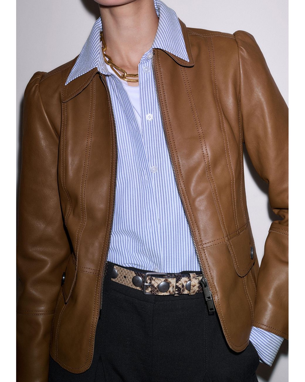 ME+EM Multicolor Slim Fit Feminine Utlity Jacket