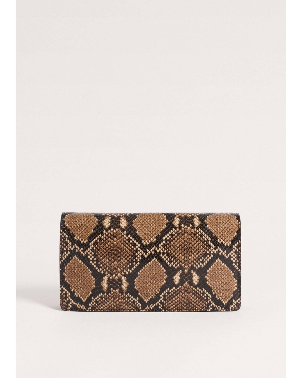 ME+EM Multicolor Snake Embossed Small Clutch+Crossbody Bag