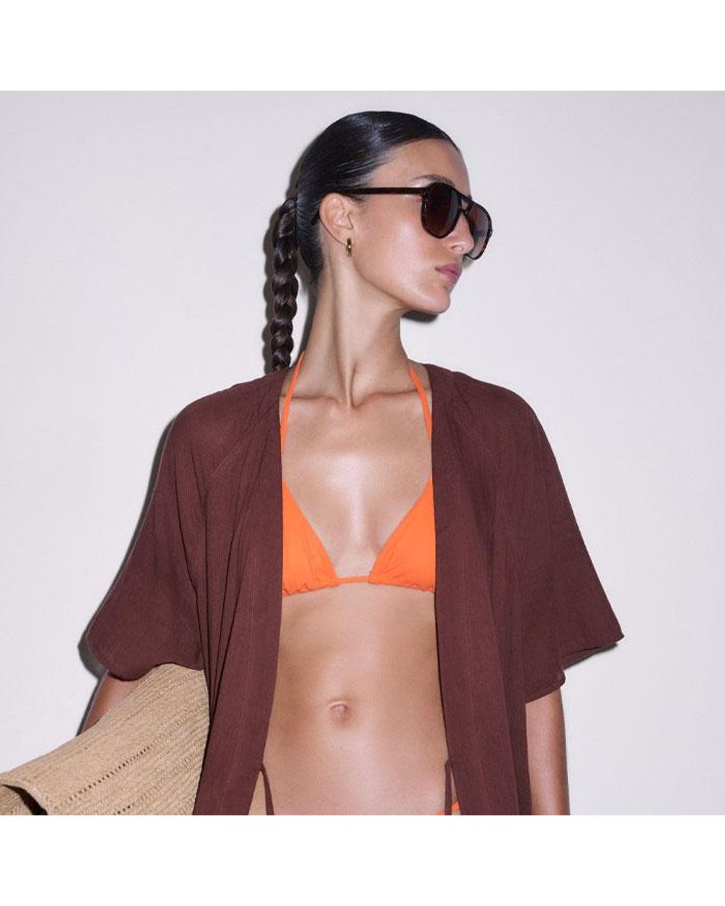 ME+EM Orange Adjustable Side Tie Bottom