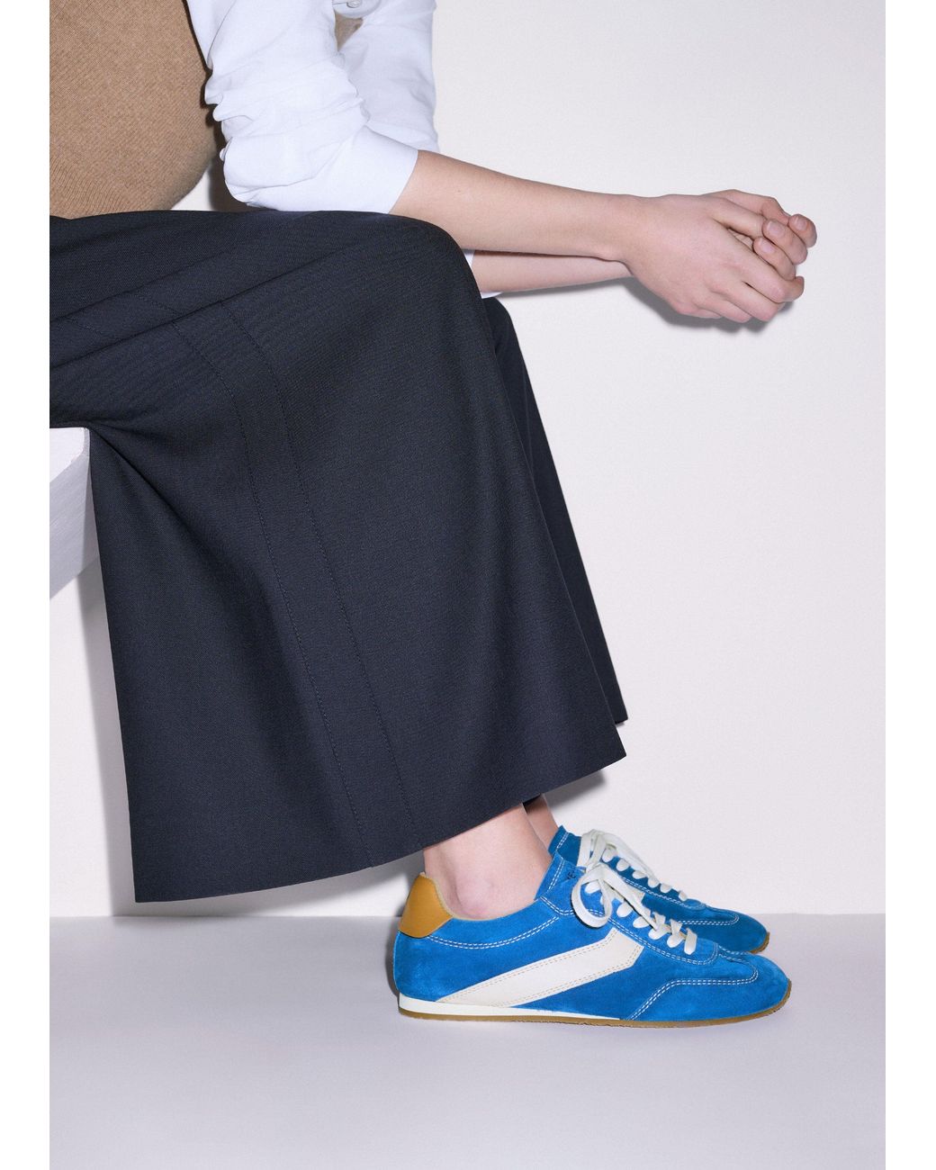ME+EM Blue Retro Runner Sneaker