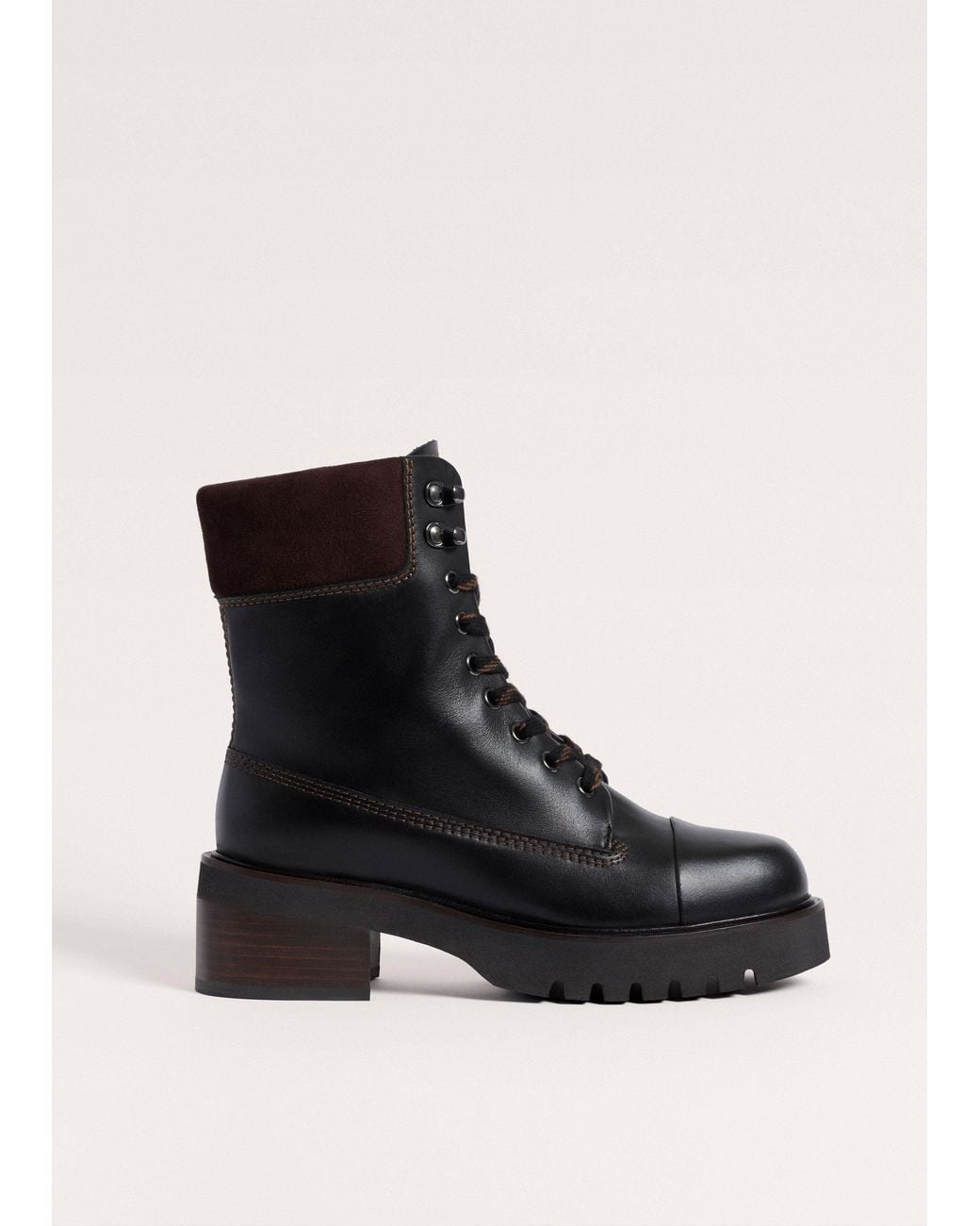 ME+EM Black Hiking Boot-Chocolate