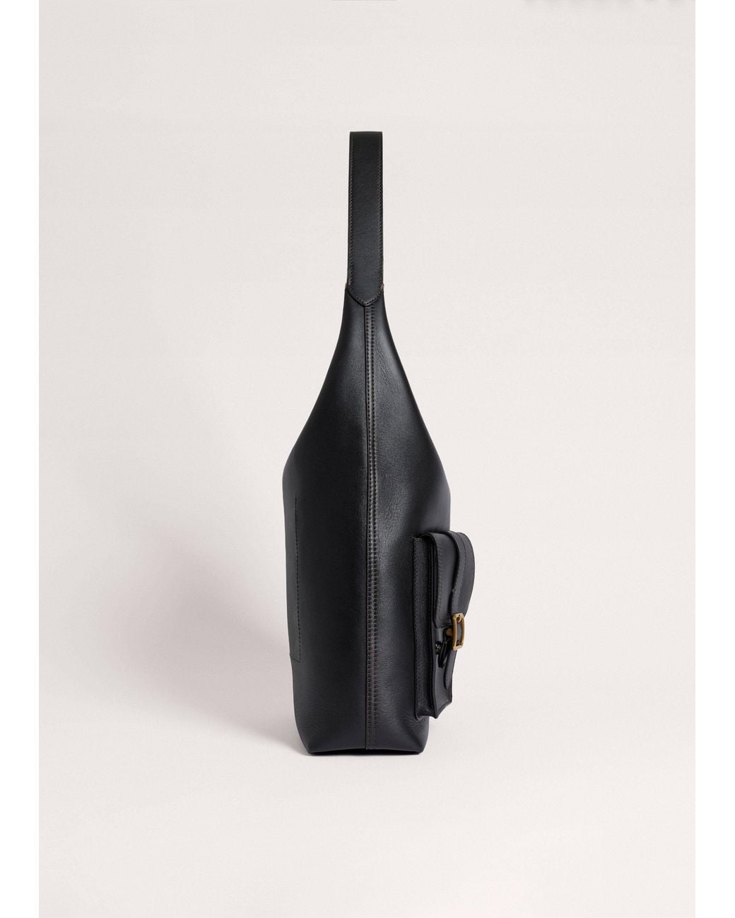 ME+EM Black Slouch Zipped Hobo