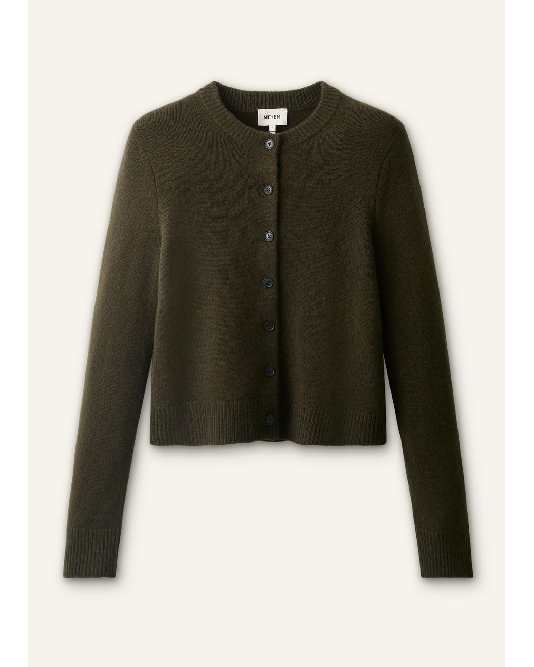 ME+EM Multicolor Cashmere Straight Cardigan