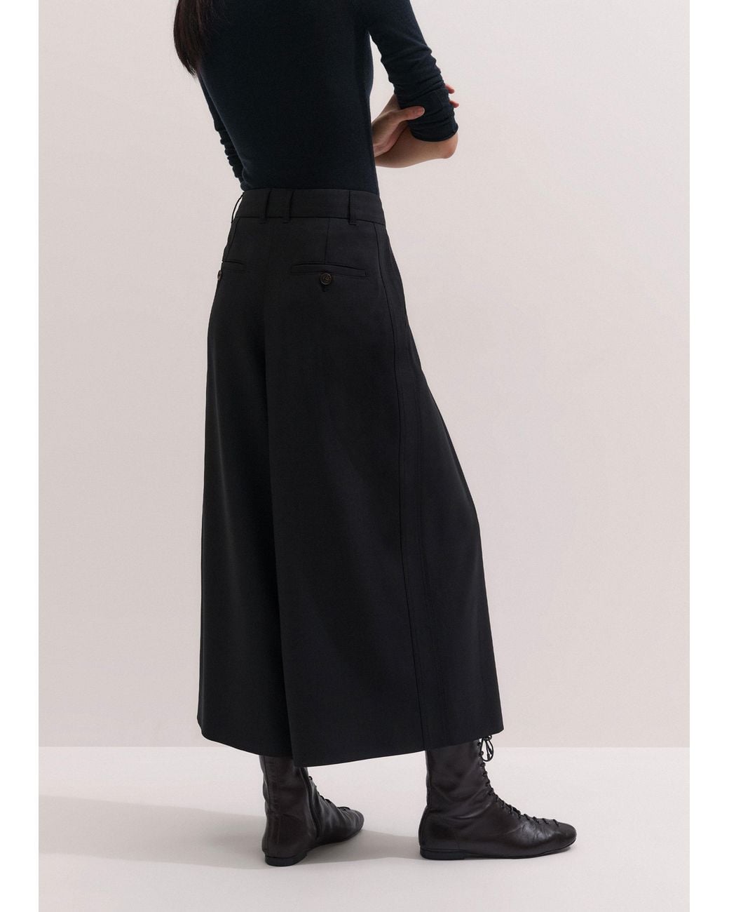 ME+EM Blue Super Wide Culotte