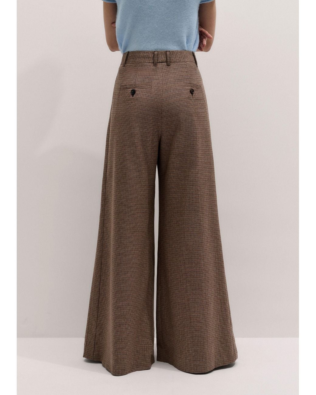 ME+EM Brown Heritage Very Wide Pant