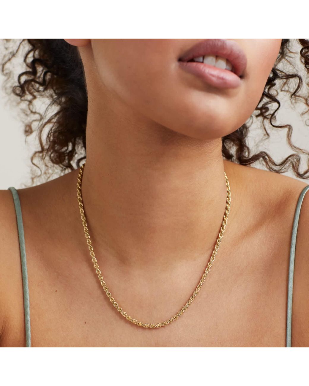 MEJURI Bold Rope Chain Necklace Vermeil | Lyst