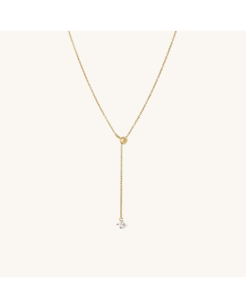 MEJURI Lariat Slide Necklace | Lyst