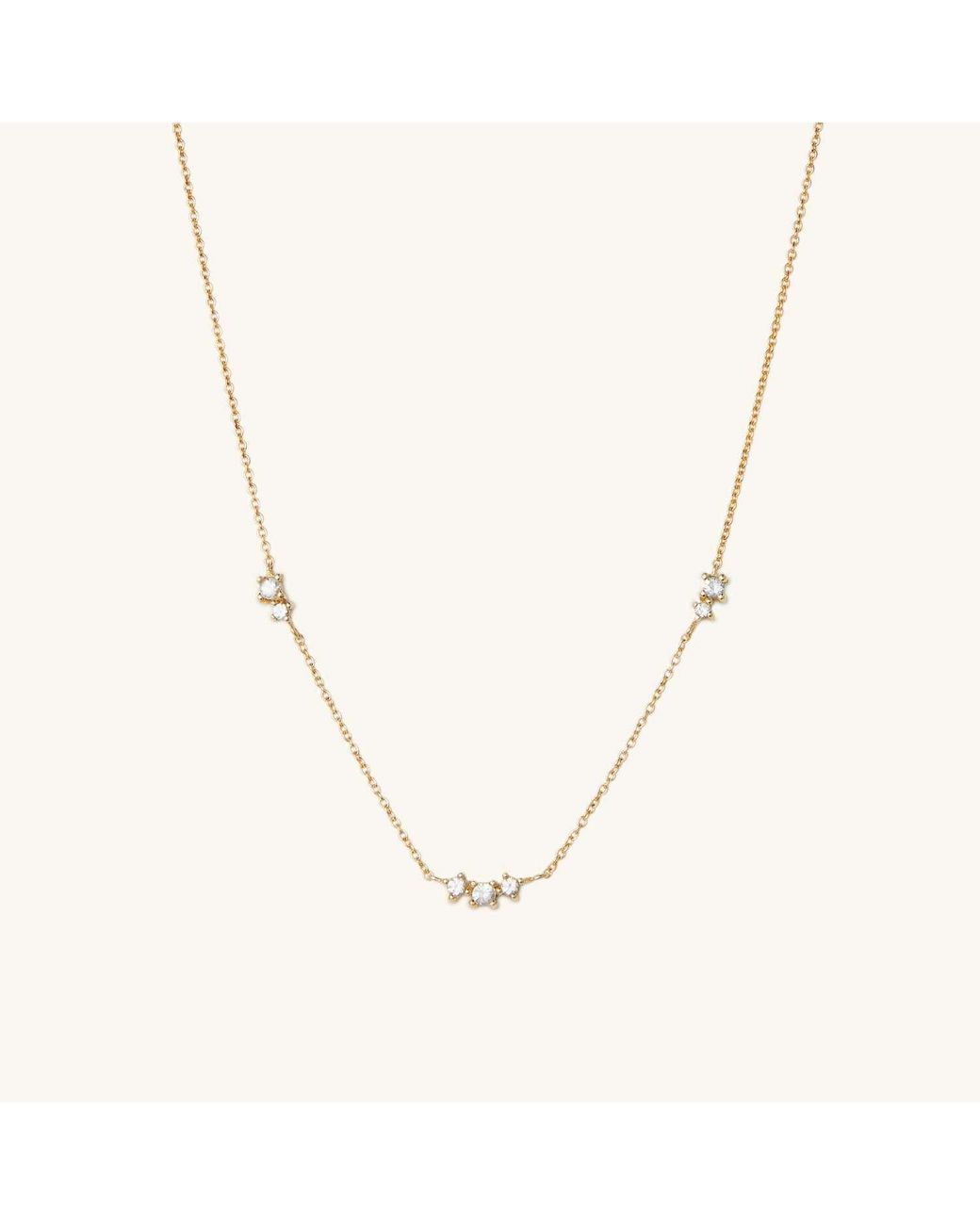 MEJURI Floating Sapphire Necklace | Lyst