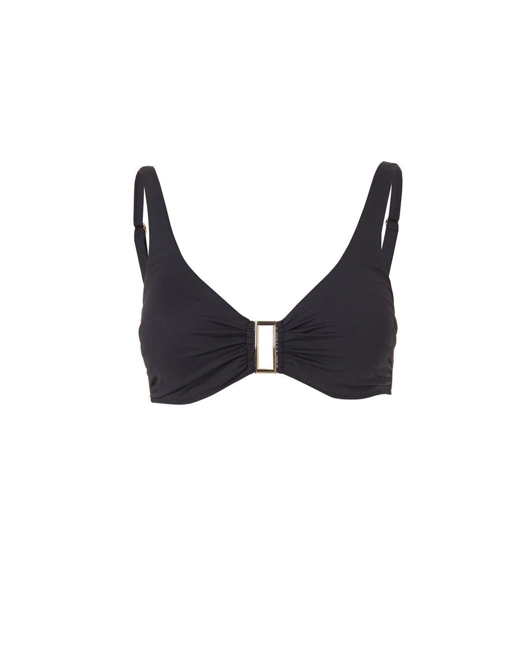 Melissa Odabash Black Bel Air Bikini Top