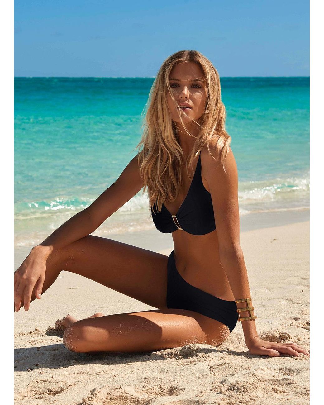 Melissa Odabash Black Bel Air Bikini Top