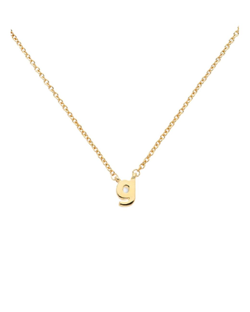 Melissa Odabash Metallic Letter 'G' Pendant Necklace