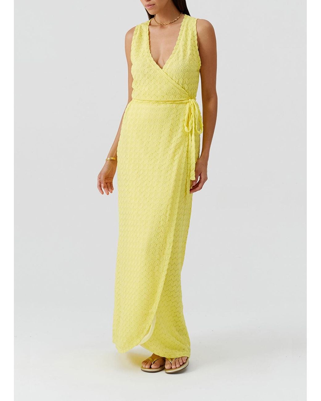 Melissa Odabash Yellow Zima Dress