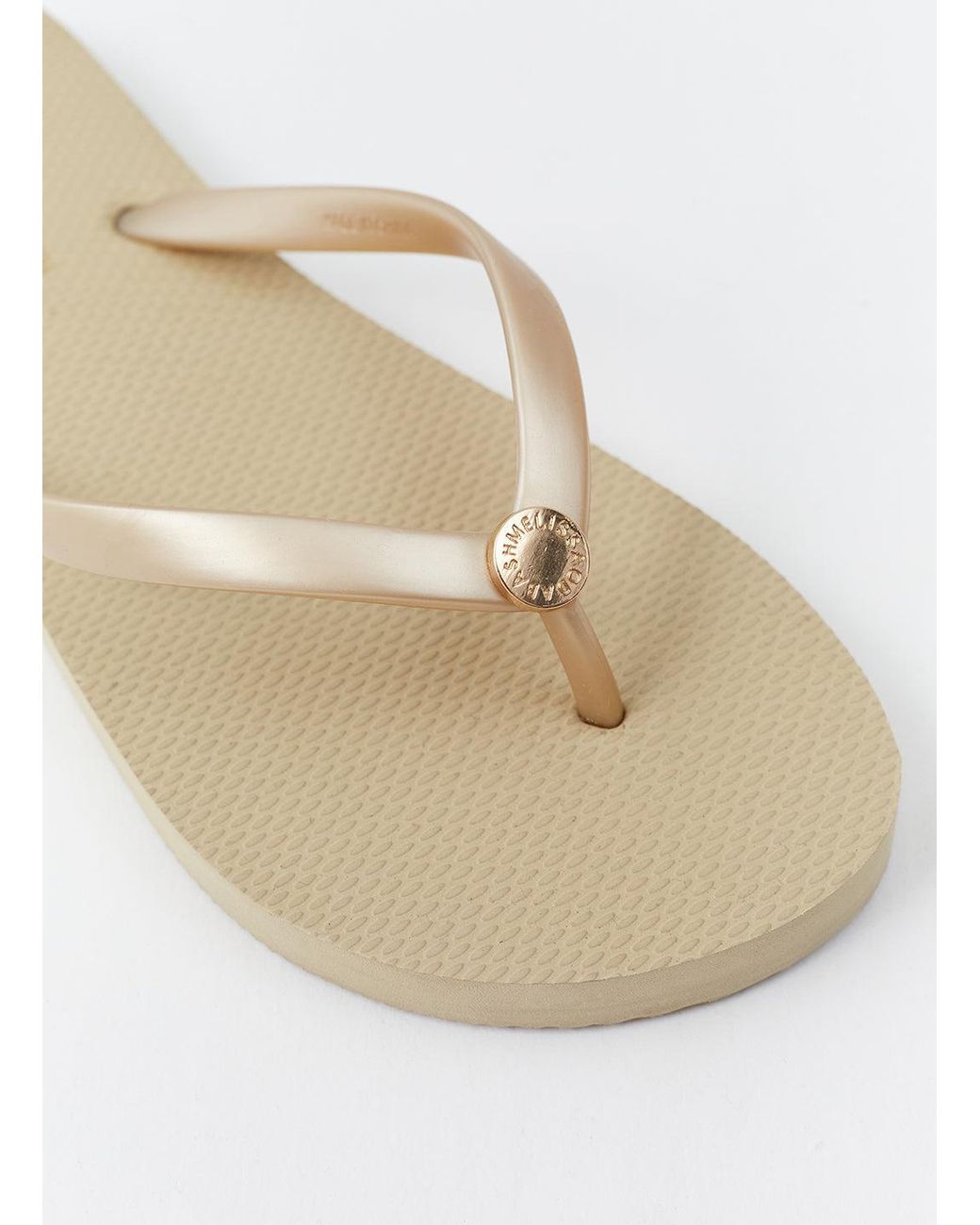 Melissa Odabash White Rubber Flip Flop