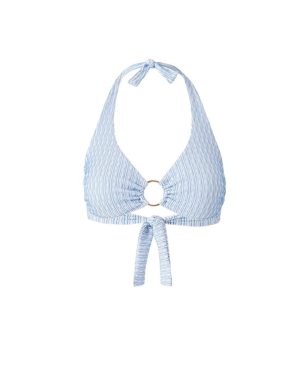 Melissa Odabash Blue Brussels Bikini Top