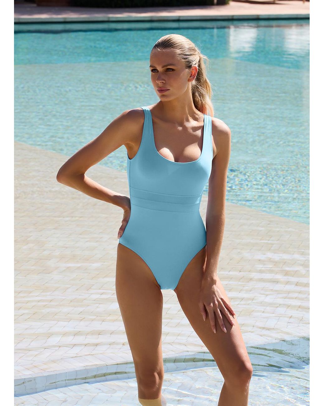 Melissa Odabash Blue Nevada Celeste Swimsuit