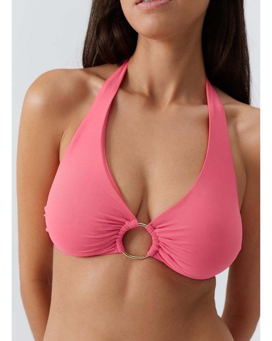 Melissa Odabash Pink Brussels Coral Bikini Top