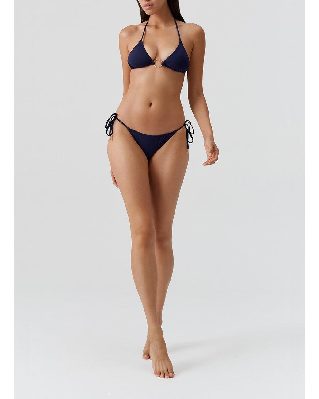 Melissa Odabash Blue Miami Bikini Bottom