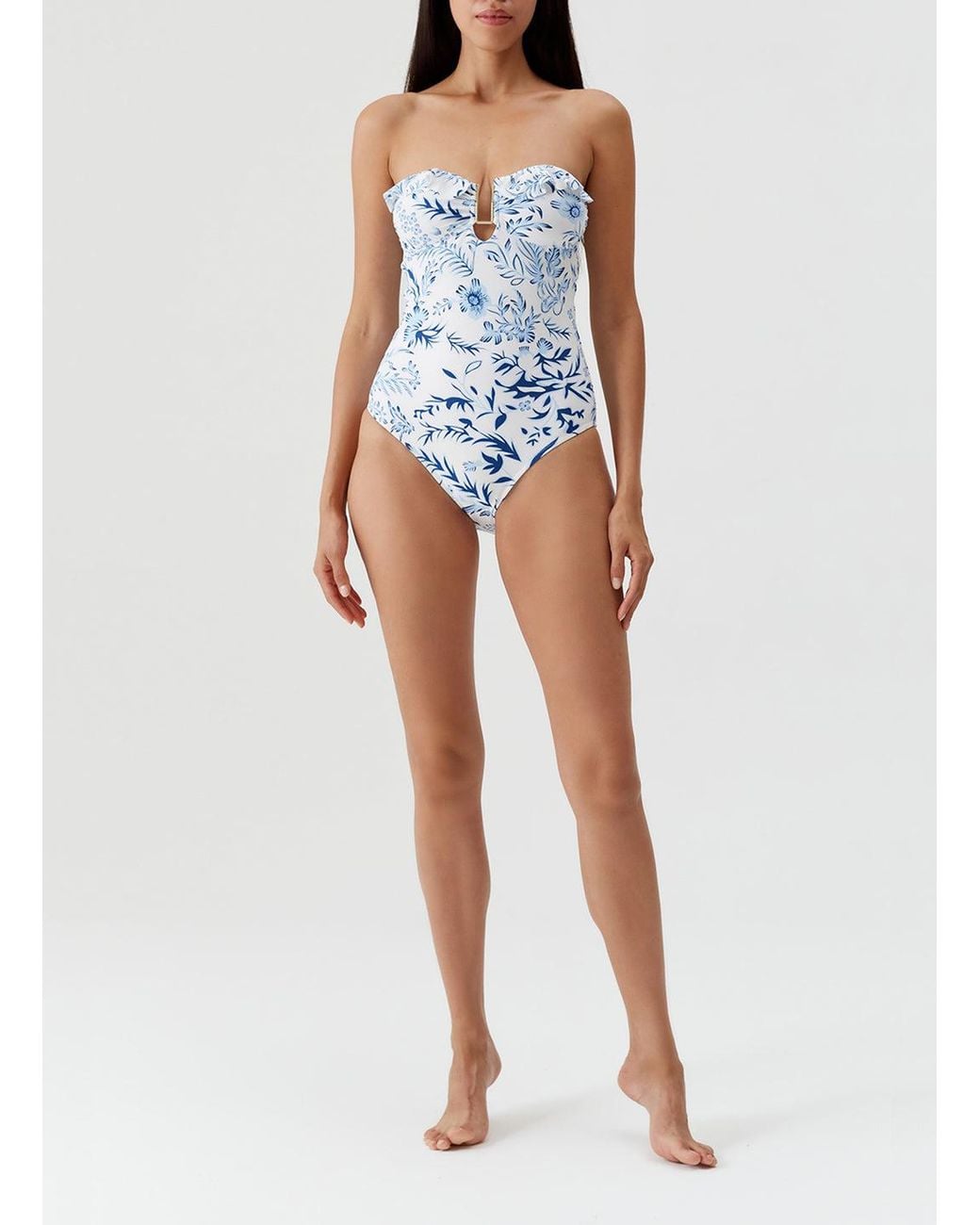 Melissa Odabash Blue Corfu Swimsuit