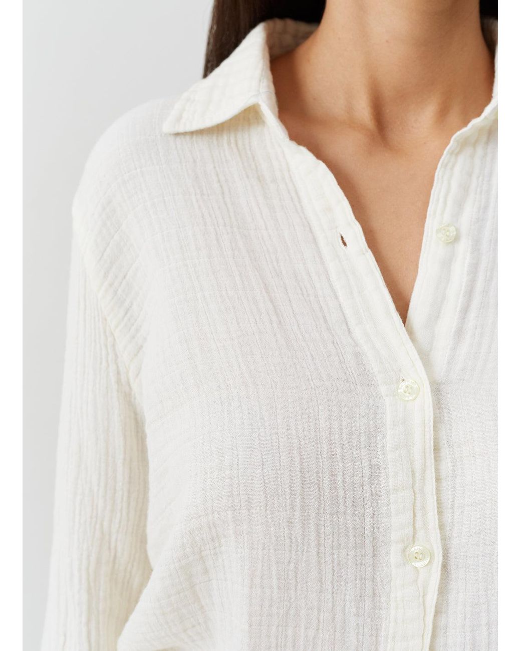 Melissa Odabash White Leona Ivory Shirt