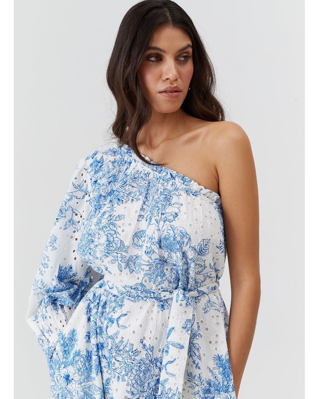 Melissa Odabash Blue Autumn Coastal Dress