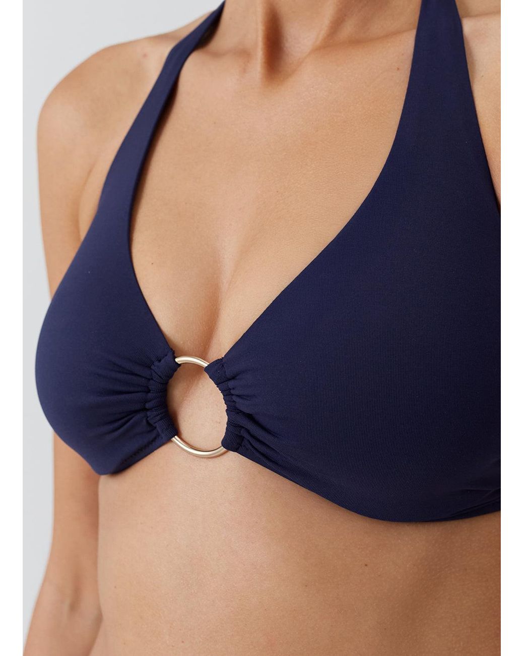 Melissa Odabash Blue Brussels Bikini Top