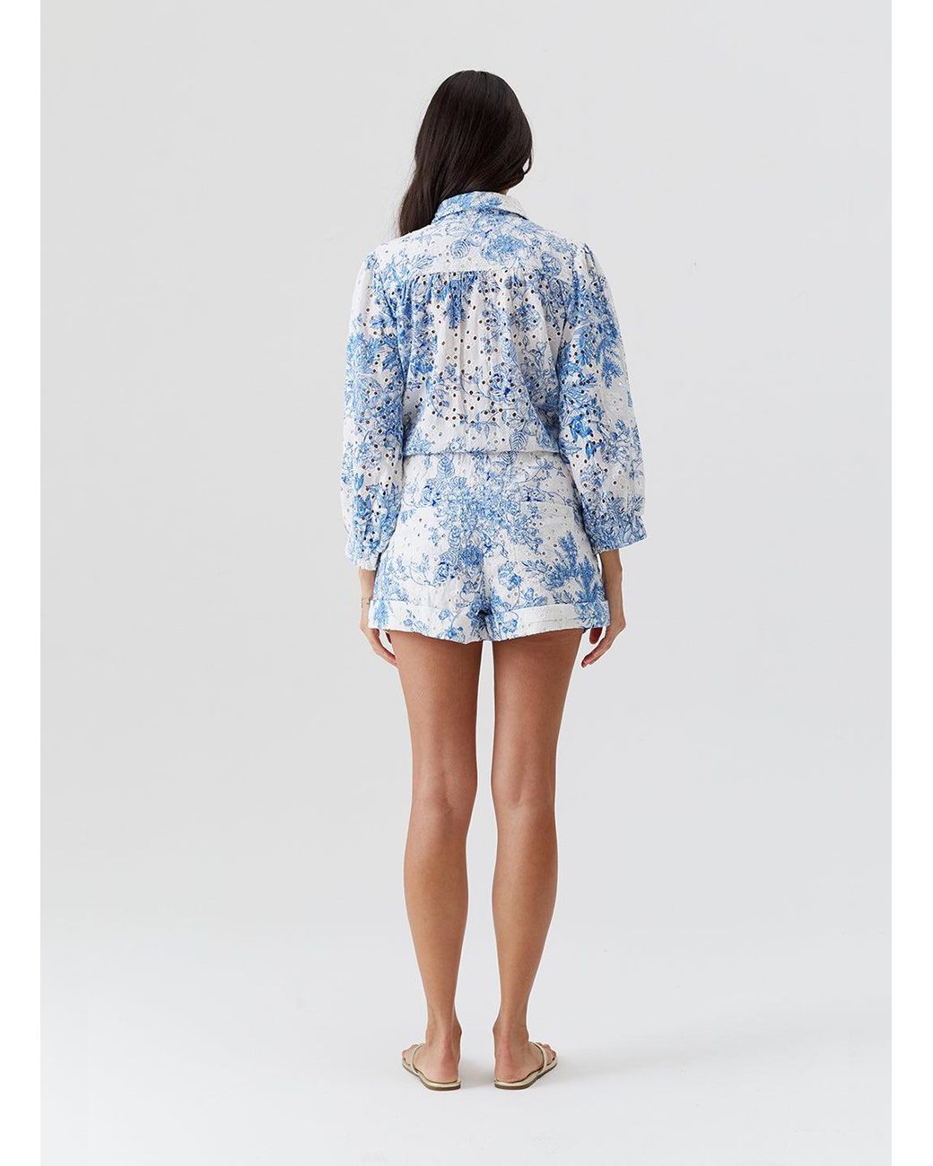 Melissa Odabash Blue Suri Coastal Playsuit