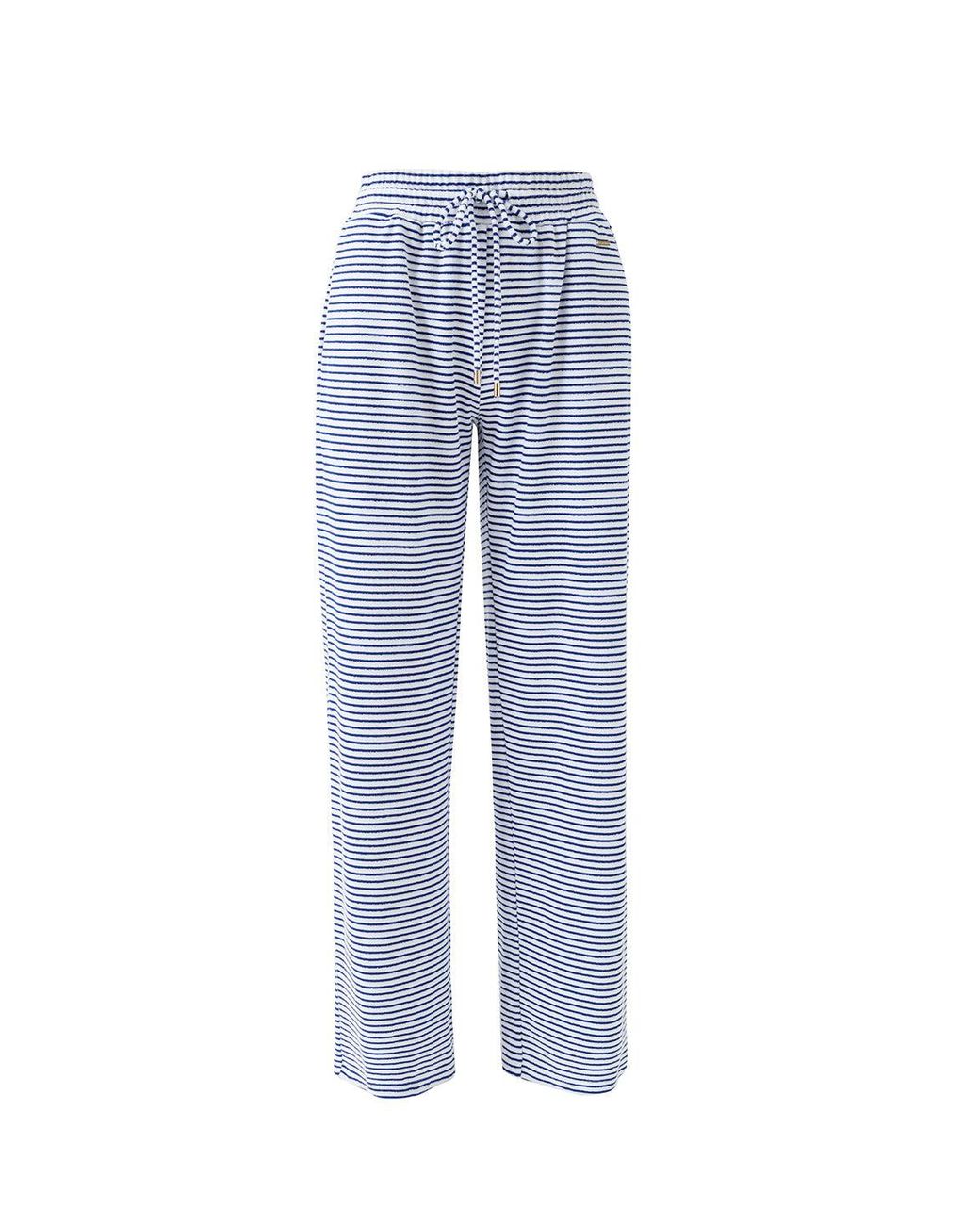 Melissa Odabash Blue Betty Stripe Trousers