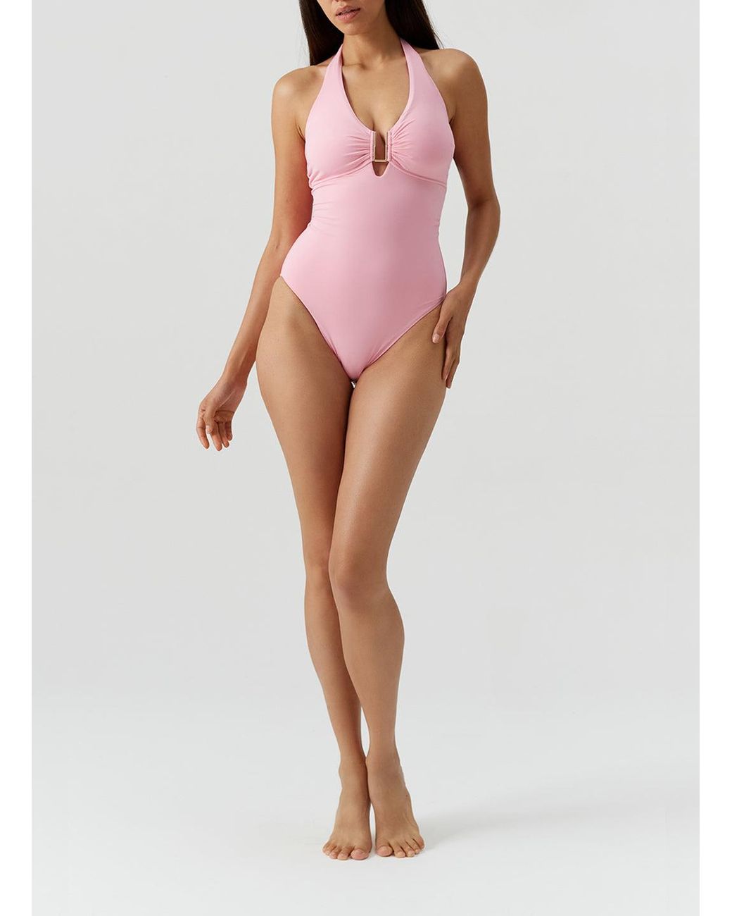 Melissa Odabash Pink Tampa Rose Swimsuit