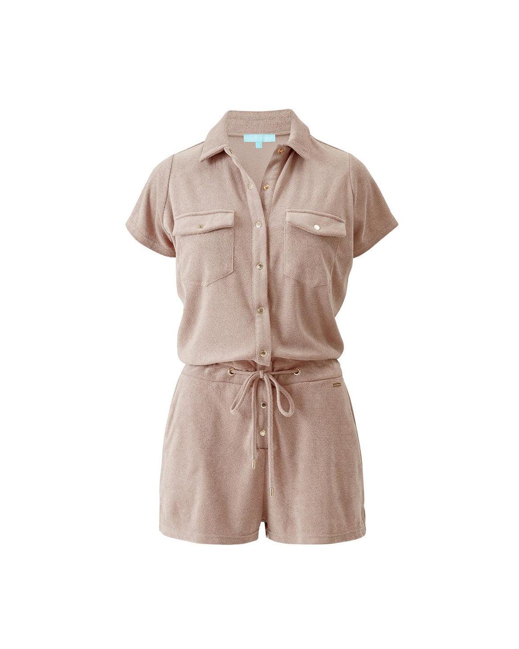 Melissa Odabash Pink Cheryl Almond Playsuit
