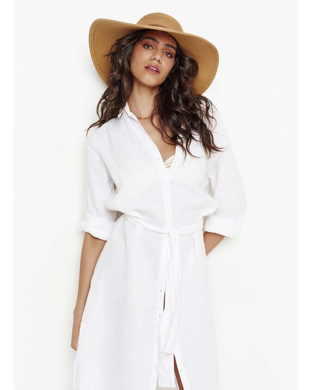 Melissa Odabash White Jemima Hat