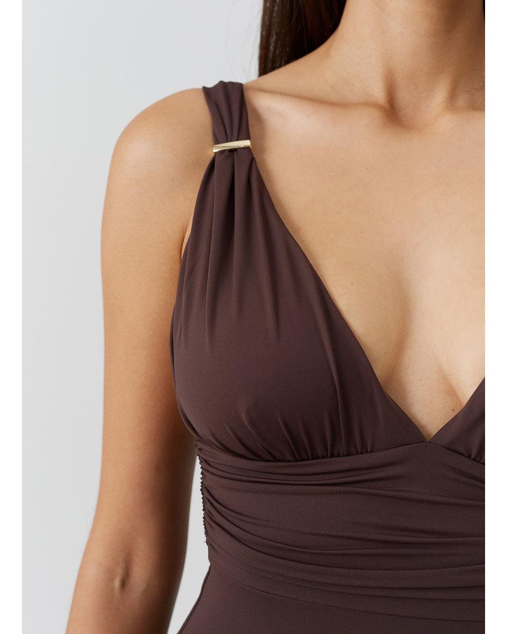 Melissa Odabash Brown Panarea Swimsuit