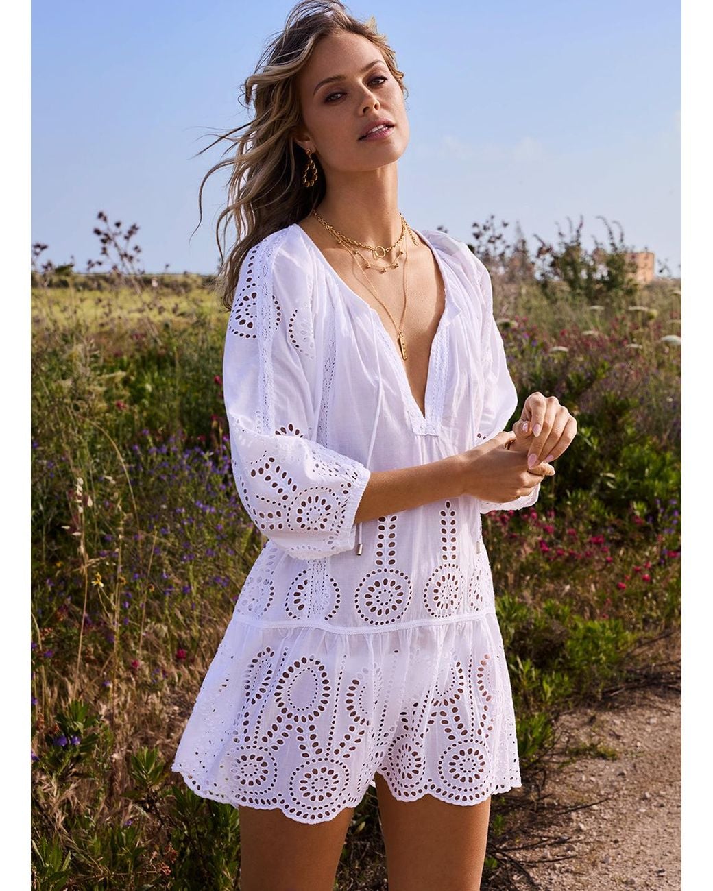 Melissa Odabash White Ashley Dress