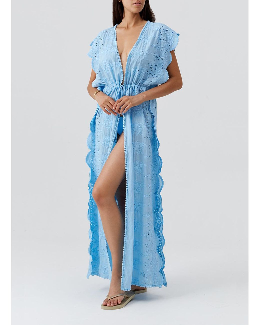 Odabash UK Blue Talitha Oasis Kaftan