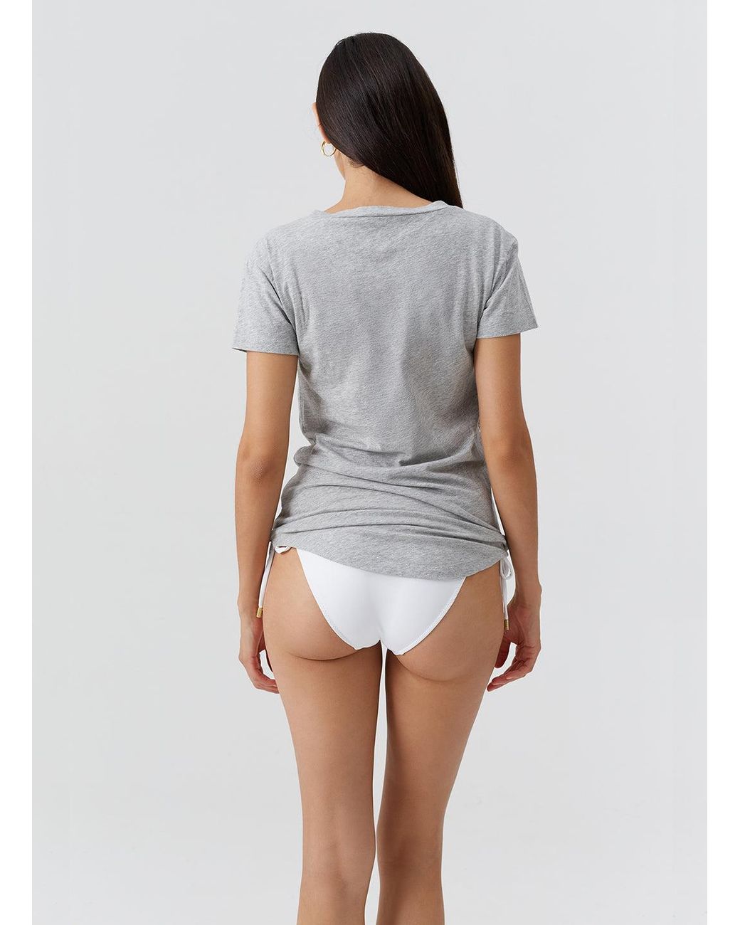 Melissa Odabash Gray Exclusive Hadley T-Shirt