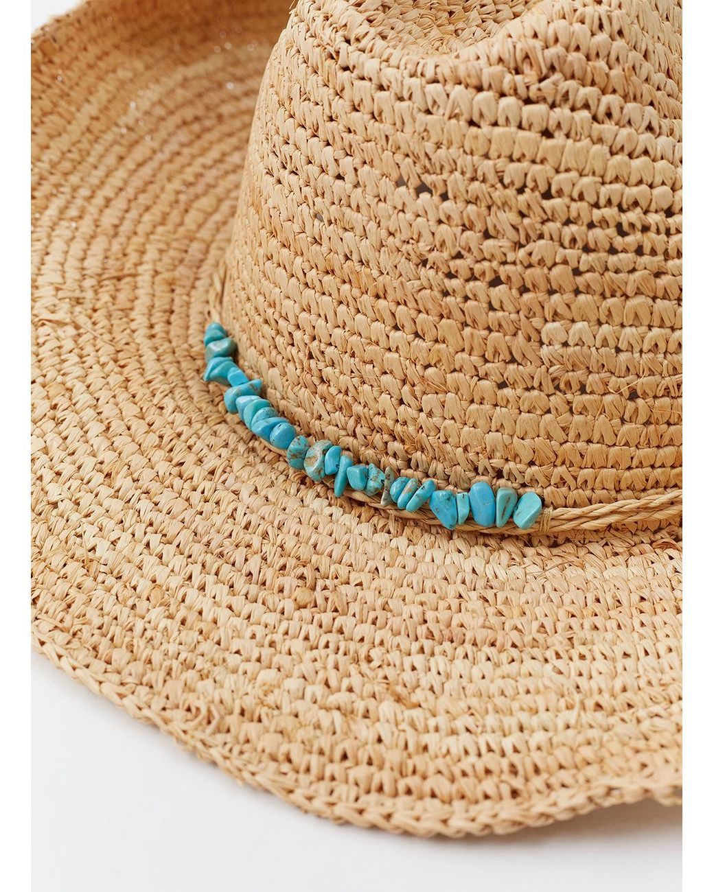 Melissa Odabash White Elle Tan Hat