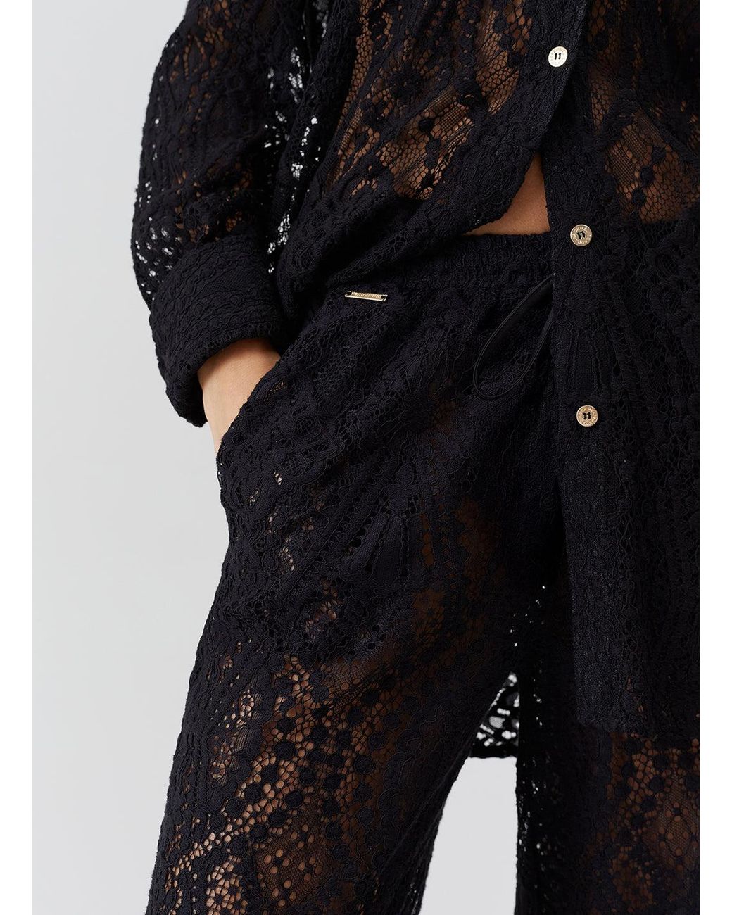 Melissa Odabash Black Zahra Trousers