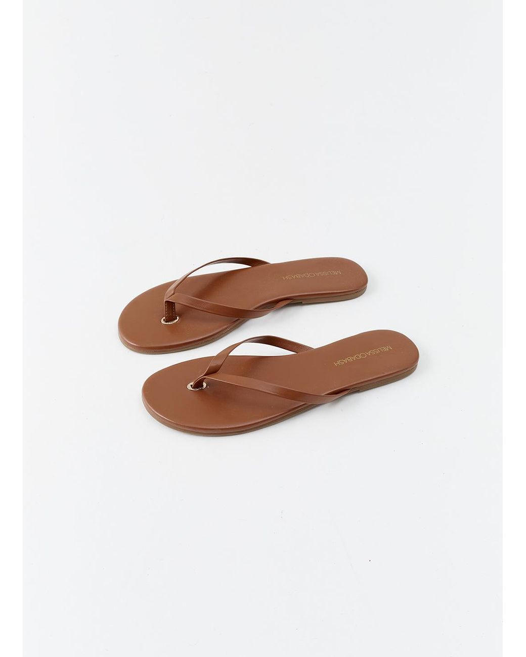 Melissa Odabash White Leather Flip Flop