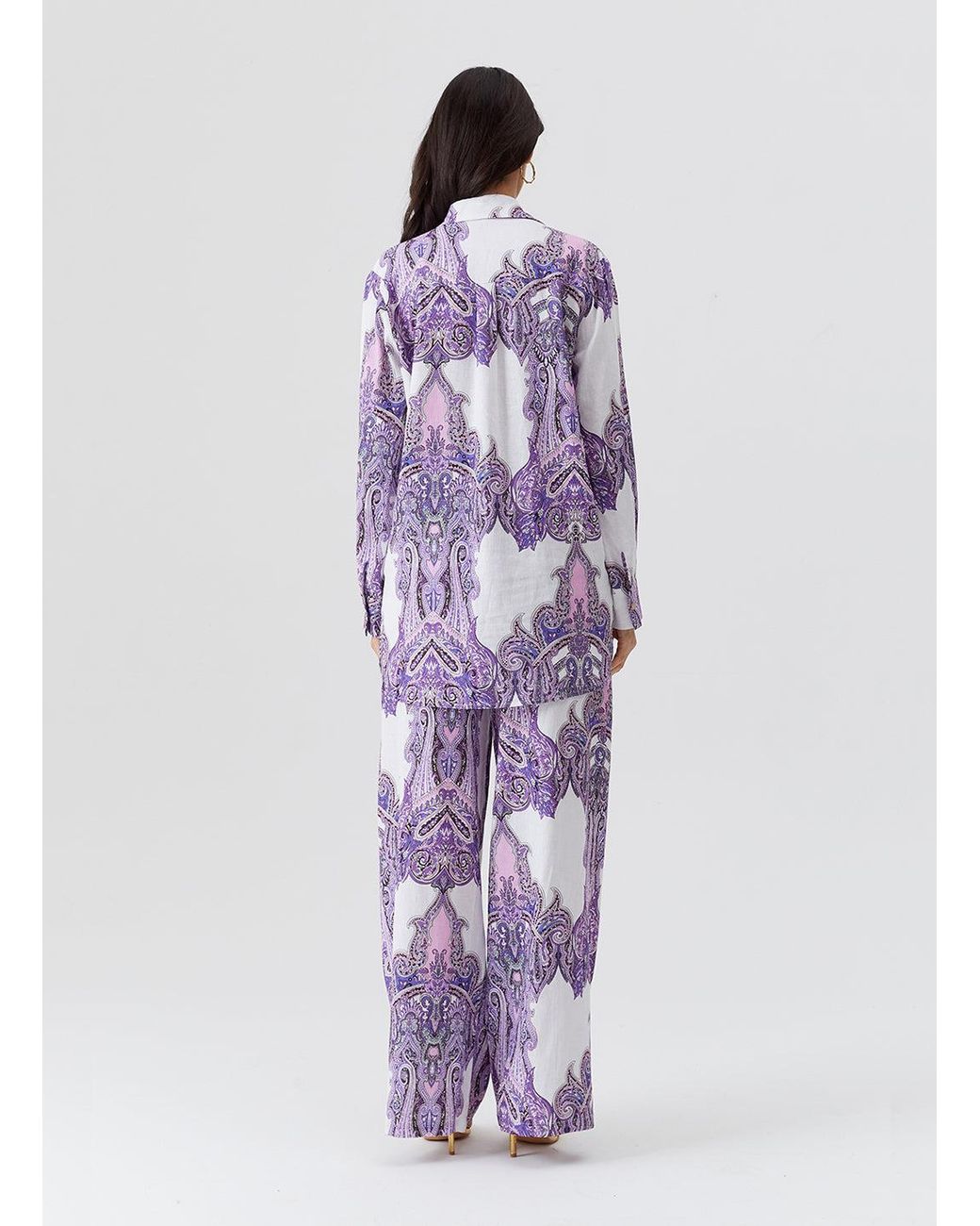Melissa Odabash Purple Olivia Amethyst Trousers