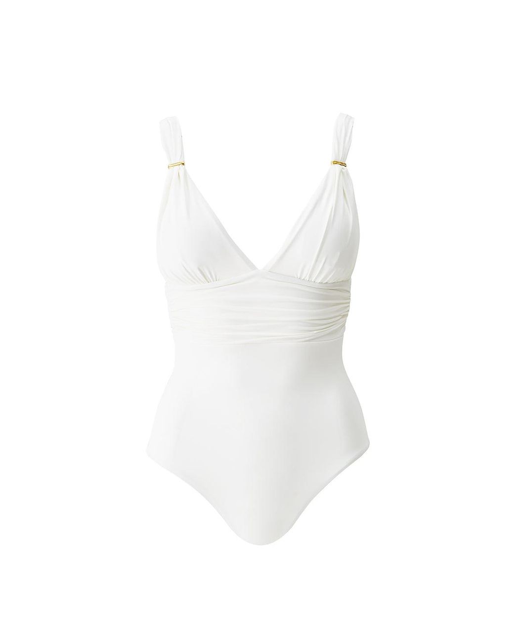 Melissa Odabash White Panarea Ivory Swimsuit