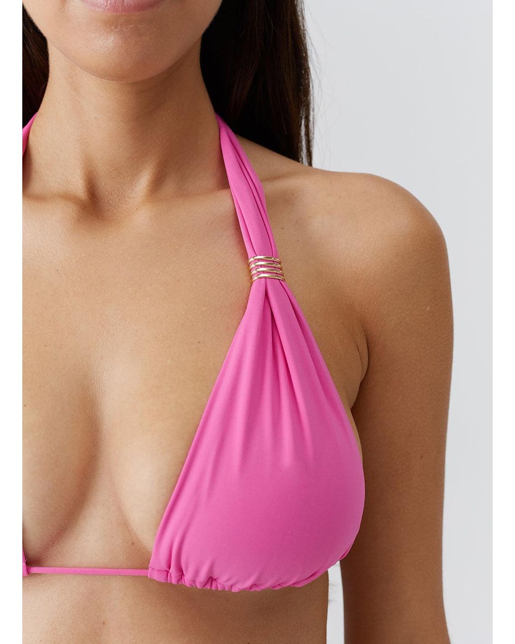Melissa Odabash Pink Grenada Watermelon Bikini Top