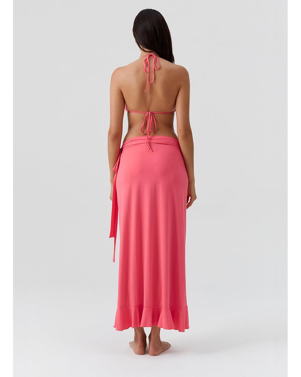 Melissa Odabash Pink Cassidy Coral Skirt