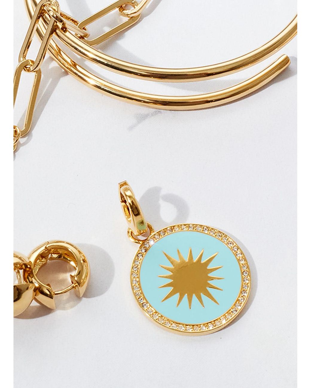 Melissa Odabash Blue Crystal Large Charm