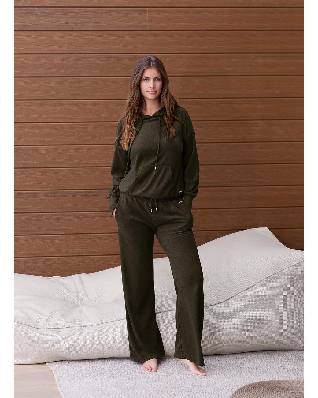 Melissa Odabash Green Betty Trousers