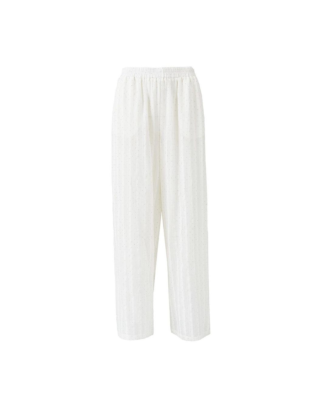 Melissa Odabash White Trisha Trousers