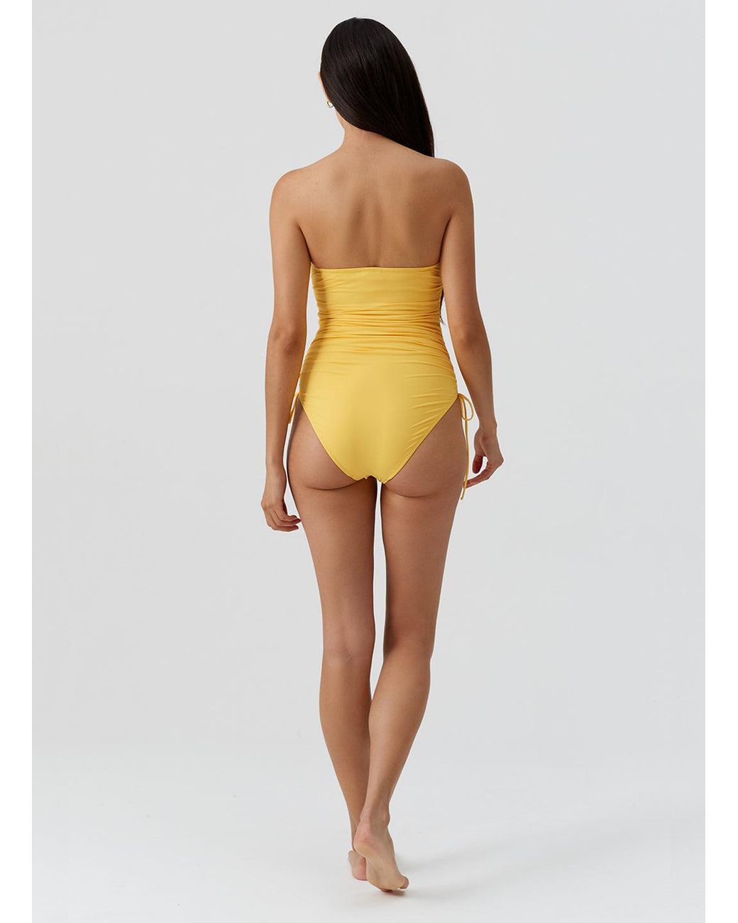 Melissa Odabash Yellow Sydney Sunflower Swimsuit