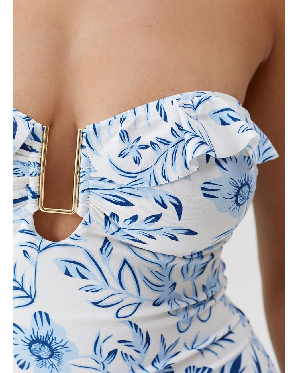 Melissa Odabash Blue Corfu Swimsuit