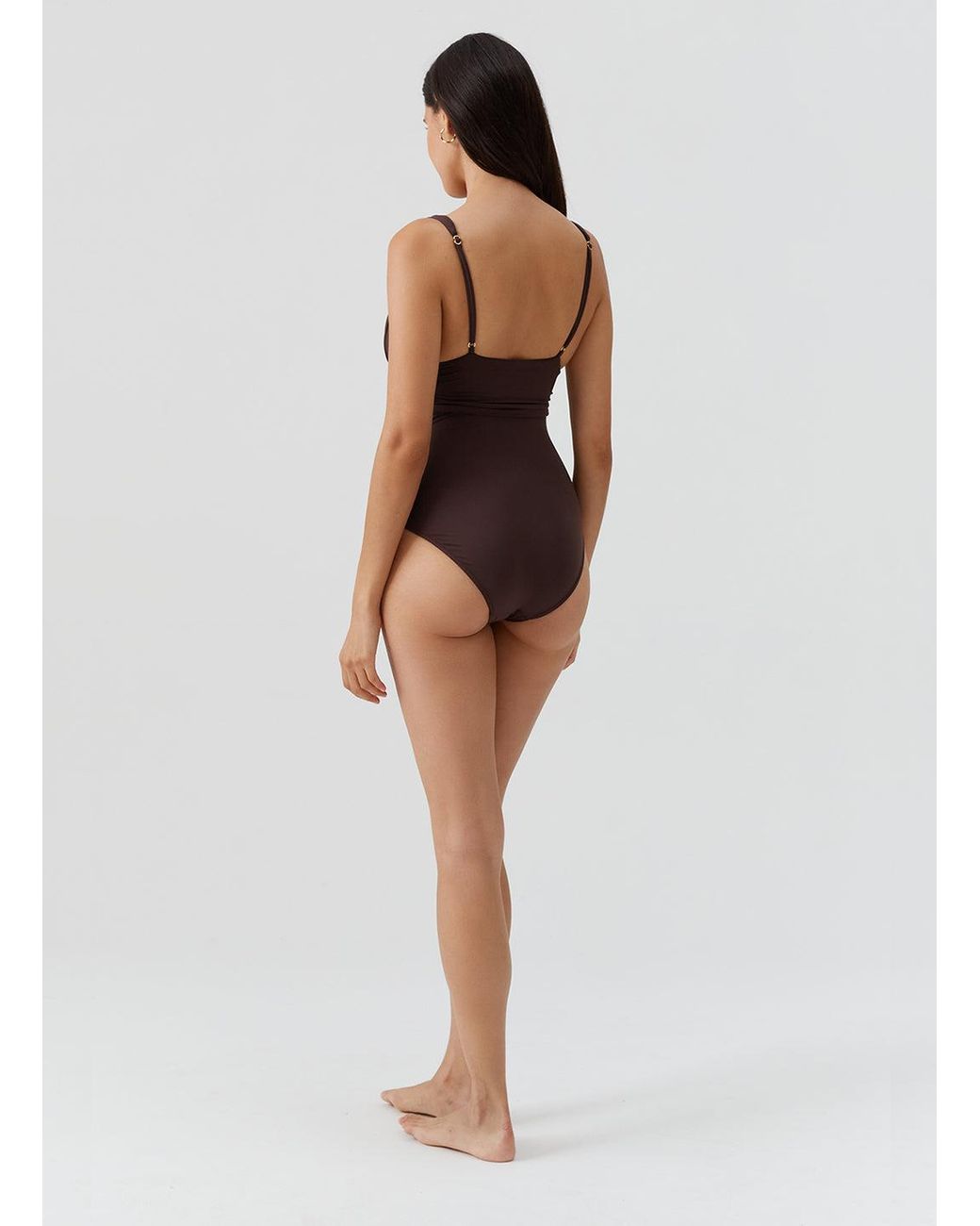 Melissa Odabash Brown Panarea Swimsuit