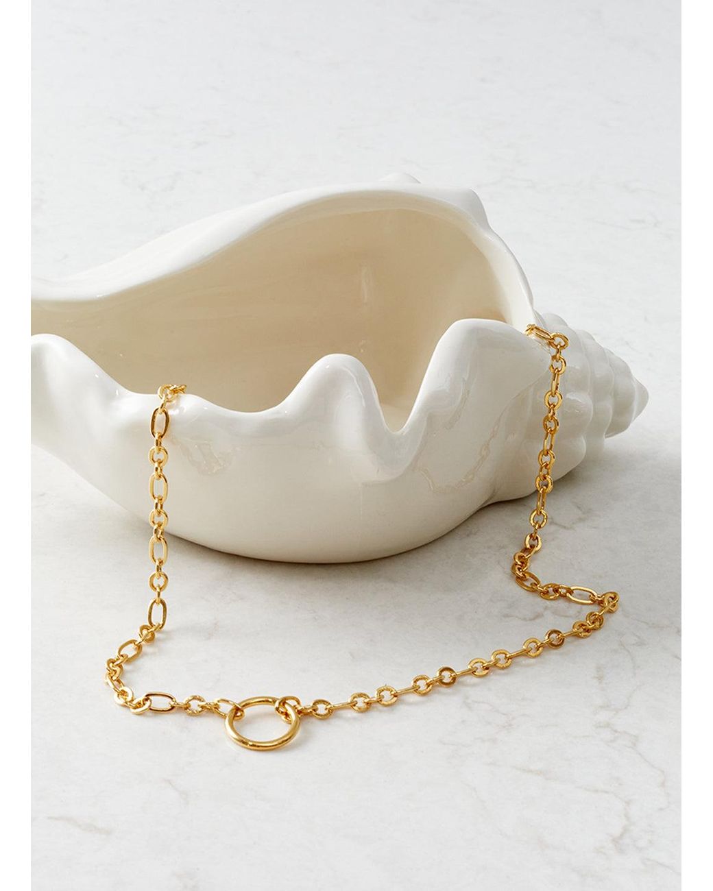 Melissa Odabash White Charm Hanger Necklace