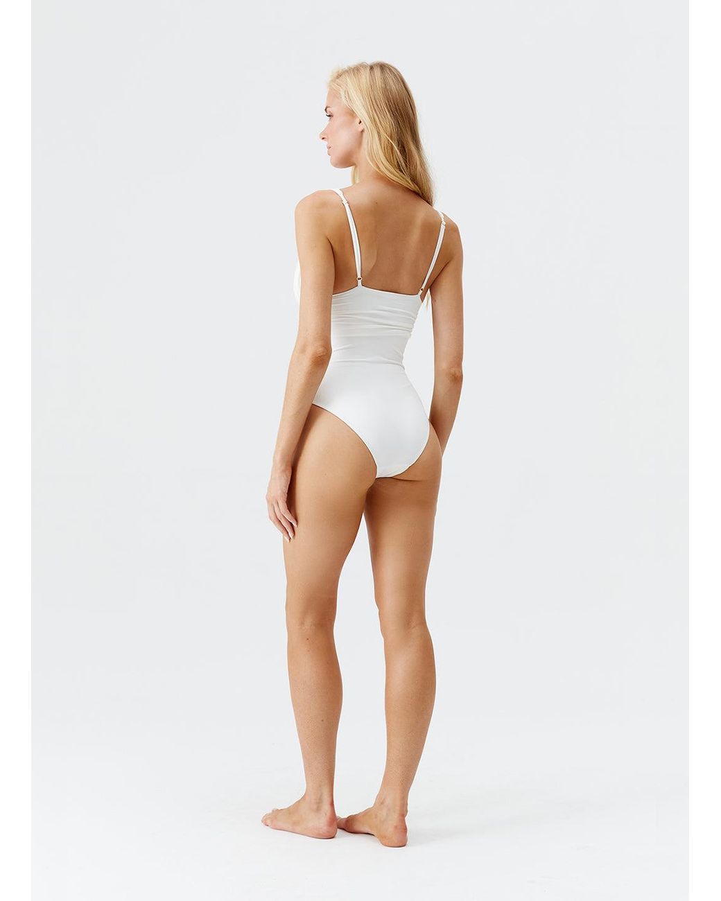 Melissa Odabash White Panarea Ivory Swimsuit