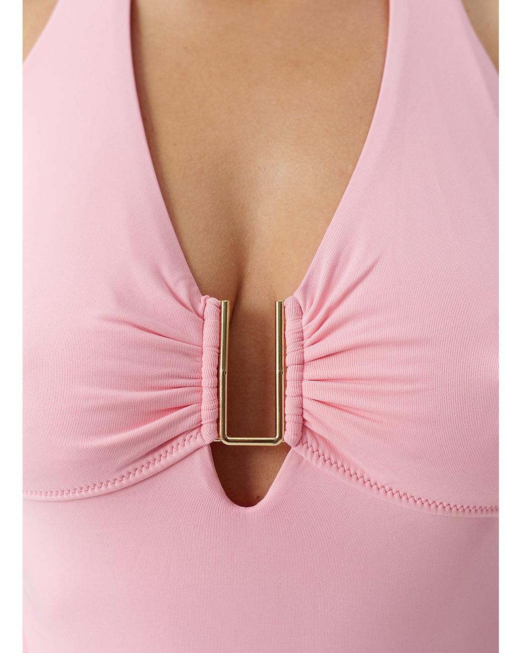 Melissa Odabash Pink Tampa Rose Swimsuit